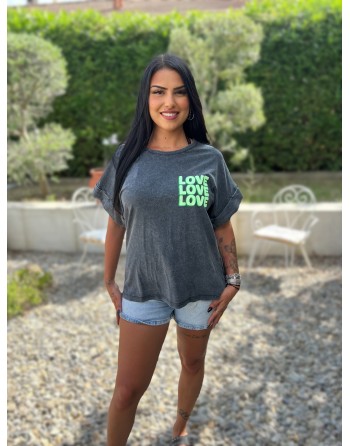 Tee Shirt Love Vert